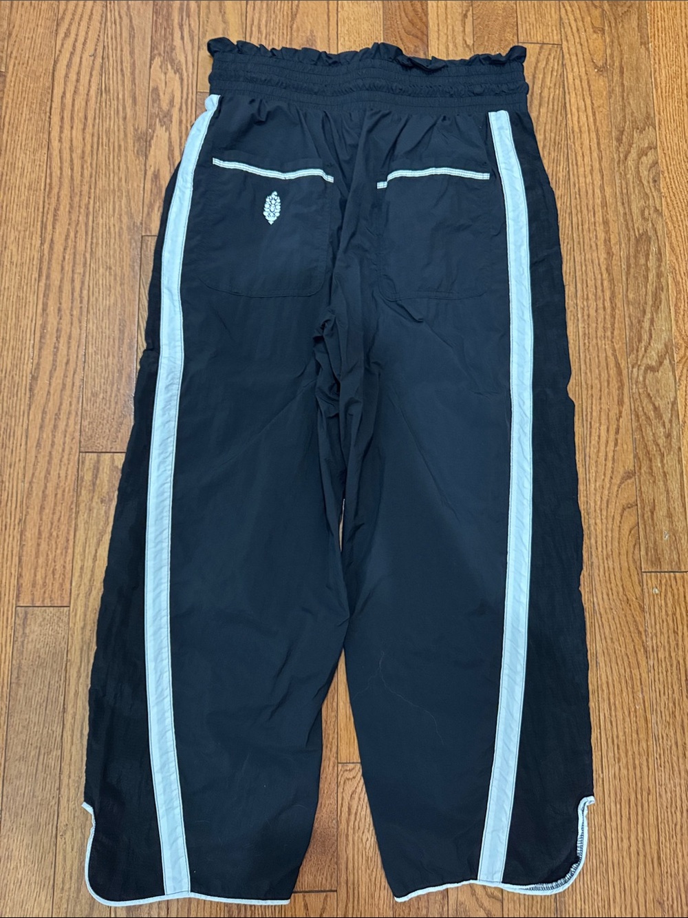 Champ Is Here Black Track Pants with White Piping - Picture 3 of 5